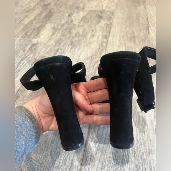 Reformation black Tatiana suede platform heels - Picture 4 of 9